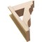 Ekena Millwork 8-in W x 20-in D x 28-in H Funston Trad Rough Cedar Woodgrain TimberThane Outlooker, Primed Tan OUTUR080X20X28FST04RCPR - alternate 3